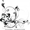 35080-Clipart-Illustration-Of-A-Black-And-White-Corner-Design-With-Leafy-Vines-And-A-Star-Or-Sta.jpg