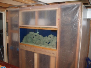 Setting up 75 Gallon in wall