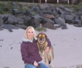 me and CoCo on the beach