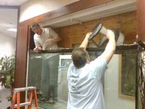 Inbetween one of the tank builds . . . how many people have a tank big enough that you have to work inside of it!?!?