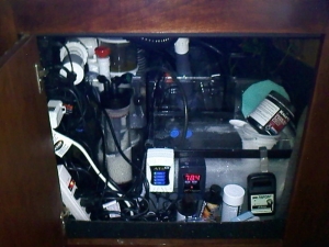 the mess that runs it all 4-16-11 there's a reef angel somewhere in that mess. lol