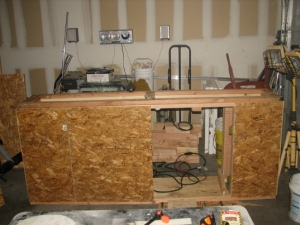 Day 2, but I ran into a problem with the type of hinges I bought the doors won't open all the way so I'm gonna have to change the style hinges