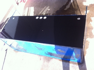 Back of the DT after I painted it.