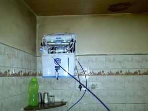 my water purifier.... coz there is no one selling ro/di unit here in india... it has ro, sediment filter, uv, carbon and tds controller.... took 8hrs to fill.... lol
