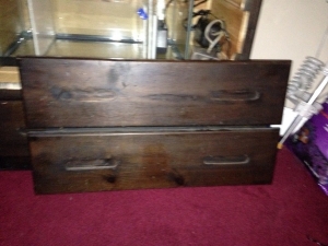 Used the draws as the cover for the stand.