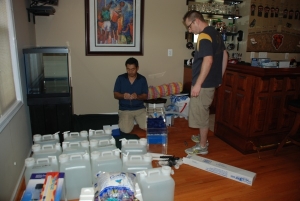 12 5 gallon jugs of salt water
