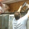 Inbetween one of the tank builds . . . how many people have a tank big enough that you have to work inside of it!?!?
