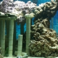 Left side of tank.