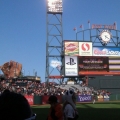 At the ballpark in SF.