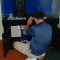 working on sump