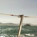 Nice wave. Alcatraz in background.